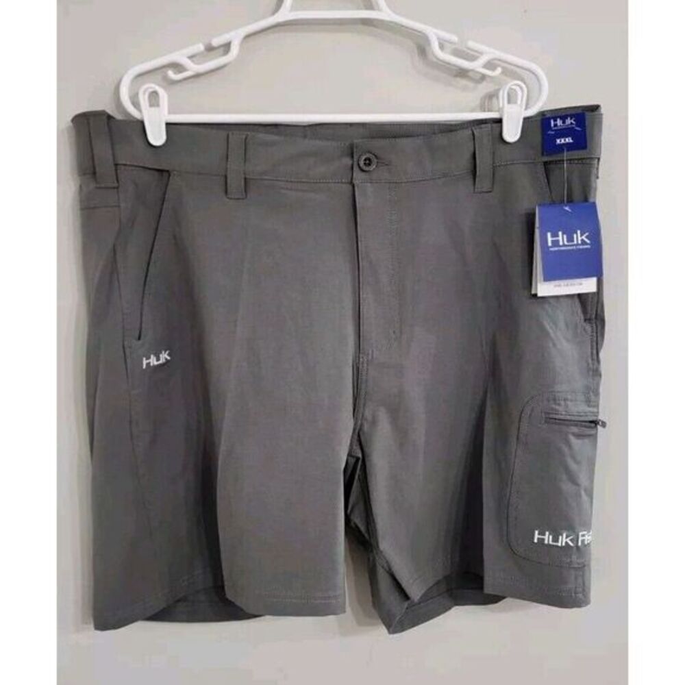 HUK Shorts Men's Size XXXL Gray Next Level Quick-Drying Performance‎ Fishing NEW